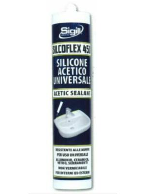 Silcoflex 450 Silicone Acetico Bianco - Sigill