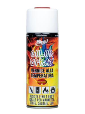 Bomboletta Spray Vernice Alta Temperatura Nera - Sigill
