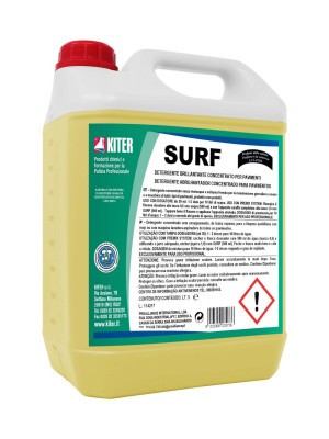 SURF LT 5 KITER Detergente ad alto rendimento senza risciacquo a schiuma frenata per i pavimenti lavabili