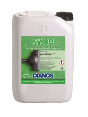 SV 80 LT 10 DIANOS Detergente superprofumato per il lavaggio di moquette e tappeti con macchine ad estrazione