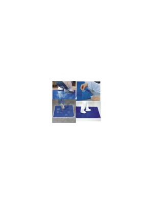 Tappeto Decontaminante Antibatterico Spellicolabile 30 fogli cm 60 X 115 colore blu